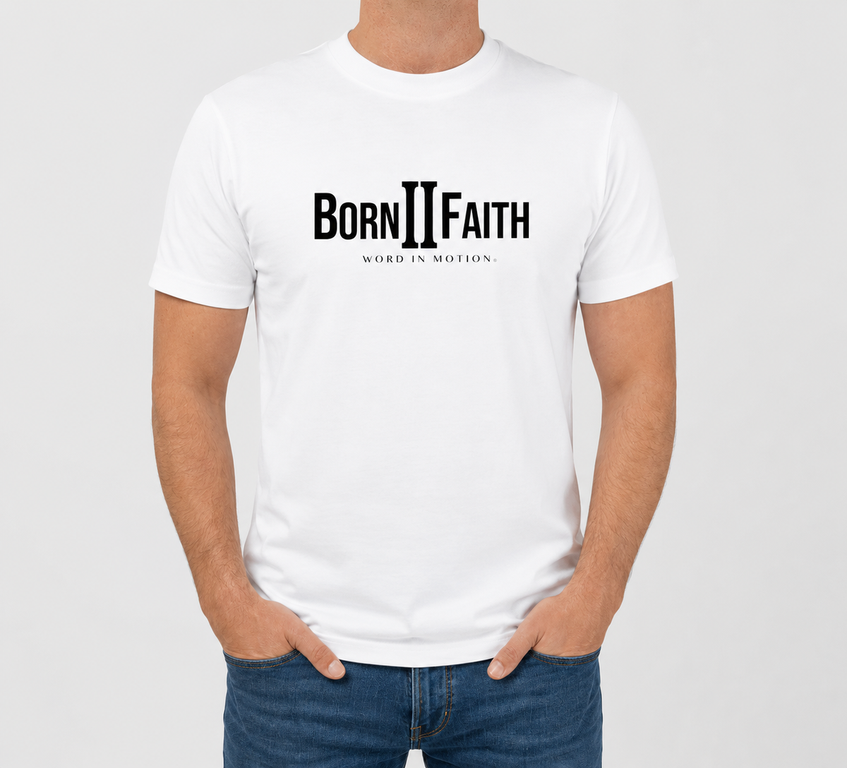 T-shirt ALPHA Signature — Blanc — BORN2FAITH