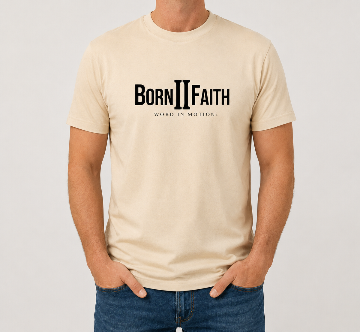 T-shirt ALPHA Signature — Beige — BORN2FAITH